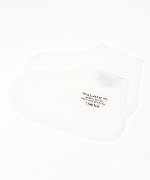 LAKOLE（ラコレ）の「レインシューズカバー / 281484（シューケア用品・レディース・ホワイト/ブラック/グレー・LARGE/MEDIUM）」の4枚目の写真