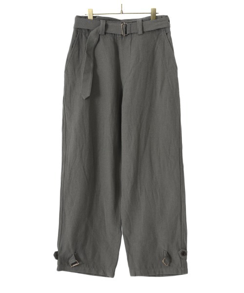 marka（マーカ）の「marka / マーカ：MOTOR CYCLE PANTS - wool×linen backsatin -：M22C-10PT01C[COR]（カーゴパンツ・メンズ・オリーブ・2）」の18枚目の写真