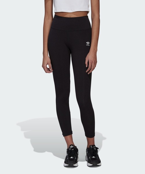 adidas（アディダス）の「アディカラー エッセンシャルズ+ リブ 7/8丈 レギンス / アディダスオリジナルス adidas Originals（レギンス/スパッツ・レディース・ブラック/グレー・SMALL/MEDIUM/LARGE/X-SMALL/XX-LARGE/X-LARGE）」の6枚目の写真