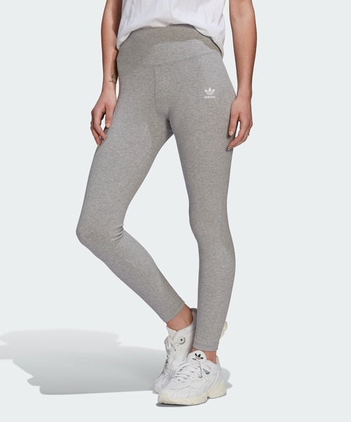 adidas（アディダス）の「アディカラー エッセンシャルズ+ リブ 7/8丈 レギンス / アディダスオリジナルス adidas Originals（レギンス/スパッツ・レディース・ブラック/グレー・SMALL/MEDIUM/LARGE/X-SMALL/XX-LARGE/X-LARGE）」の4枚目の写真