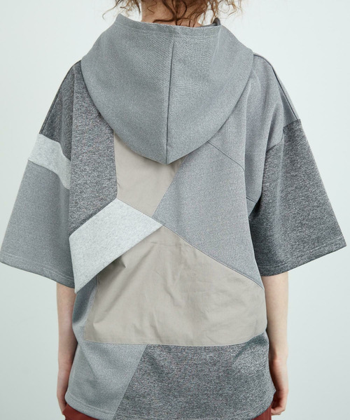 FRAPBOIS（フラボア）の「パッチフーディー（Tシャツ/カットソー・レディース・グレー/ブラック・1/2）」の11枚目の写真