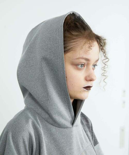 FRAPBOIS（フラボア）の「パッチフーディー（Tシャツ/カットソー・レディース・グレー/ブラック・1/2）」の13枚目の写真