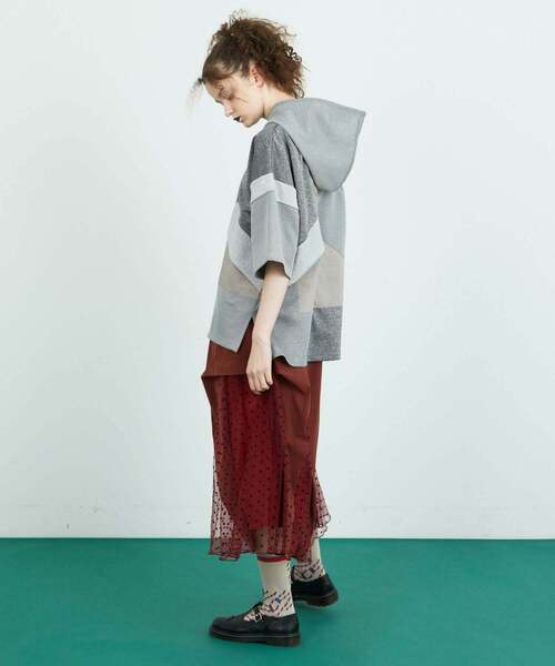 FRAPBOIS（フラボア）の「パッチフーディー（Tシャツ/カットソー・レディース・グレー/ブラック・1/2）」の21枚目の写真