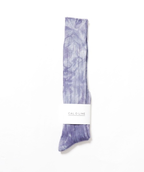 CAL O LINE（キャルオーライン）の「CAL O LINE/キャルオーライン TIE DYE KNEE LENGTH SOCKS タイダイ ソックス（ソックス/靴下・メンズ・ホワイト/ブラック/パープル/レッド/オリーブ/イエロー/オレンジ/ブルー・M）」の17枚目の写真