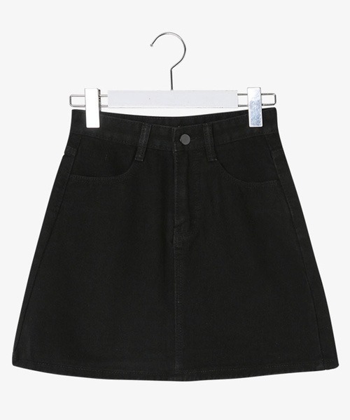 SONA（ソナ）の「SONYUNARA シンプルコットンミニスカート（スカート・レディース・ブラック/ライトブルー/アイボリー・MEDIUM/SMALL）」の3枚目の写真