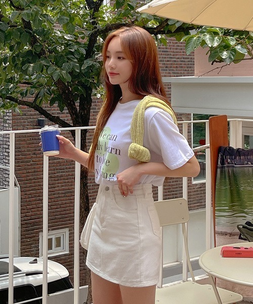 SONA（ソナ）の「SONYUNARA シンプルコットンミニスカート（スカート・レディース・ブラック/ライトブルー/アイボリー・MEDIUM/SMALL）」の12枚目の写真