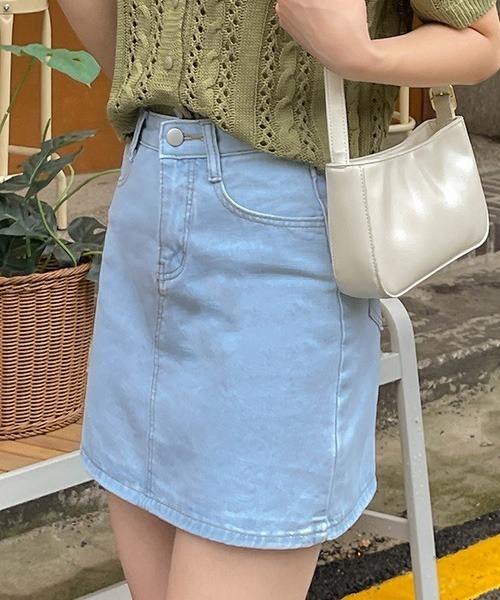 SONA（ソナ）の「SONYUNARA シンプルコットンミニスカート（スカート・レディース・ブラック/ライトブルー/アイボリー・MEDIUM/SMALL）」の20枚目の写真