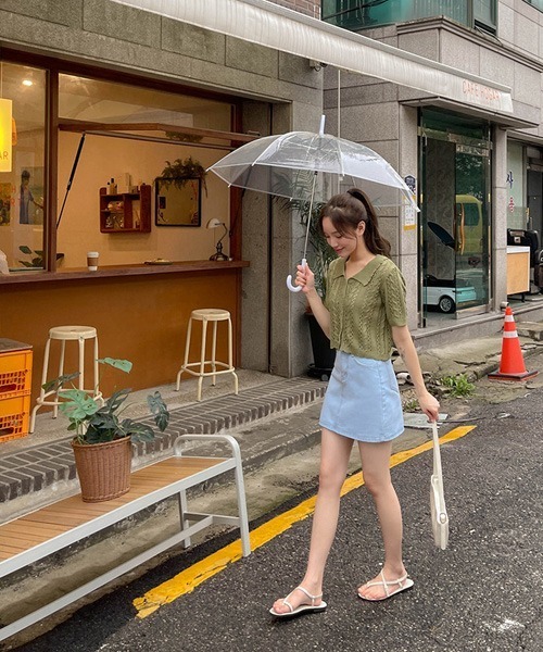 SONA（ソナ）の「SONYUNARA シンプルコットンミニスカート（スカート・レディース・ブラック/ライトブルー/アイボリー・MEDIUM/SMALL）」の16枚目の写真