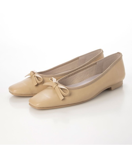 Launa lea ballet（ラウナレア バレエ）の「【レイン対応】 スクエアトゥバレエシューズ(RB7002A)（バレエシューズ・レディース・ブラック/ライトブラウン/ネイビー/ライトベージュ/アイボリー/ライトブルー/シルバー/パープル/ライトピンク/ゴールド/レッド・24.0cm/25.0cm/23.0cm/21.5cm/24.5cm/25.5cm/22.5cm/22.0cm/23.5cm/26.0cm/24.5㎝）」の20枚目の写真