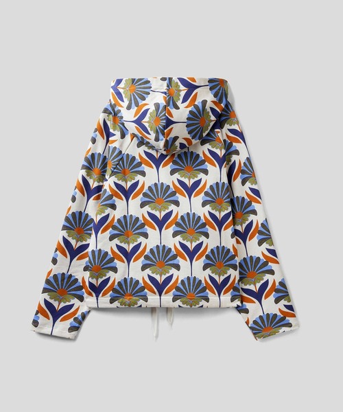 BENETTON (UNITED COLORS OF BENETTON)(ベネトンユナイテッドカラーズオブベネトン)の「フード付きドロスト総柄スウェットトップス(スウェット・レディース・ブラウン/ホワイト系その他・LARGE/MEDIUM/SMALL/X-SMALL)」の11枚目の写真
