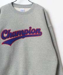Champion/チャンピオン ACTION STYLE/アクションスタイル ビッグシルエット 裏起毛 カレッジロゴ サガラワッペン刺繍 スウェット トレーナー