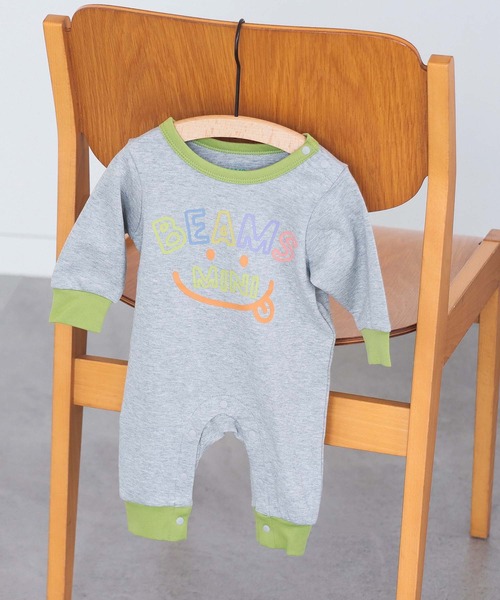 BEAMS mini（ビームスミニ）の「【WEB限定】BEAMS mini / スマイルプリント ロンパース (70～80cm)（ロンパース・キッズ・ライトグレー/ライトブルー/レッド系その他/ミント・80/70）」の19枚目の写真