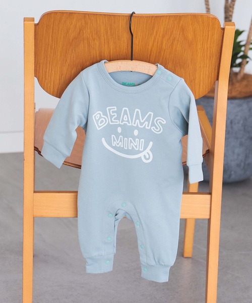 BEAMS mini（ビームスミニ）の「【WEB限定】BEAMS mini / スマイルプリント ロンパース (70～80cm)（ロンパース・キッズ・ライトグレー/ライトブルー/レッド系その他/ミント・80/70）」の20枚目の写真