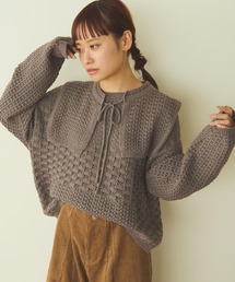 Crisp | レースカラーウェーブニット(ニット/セーター)