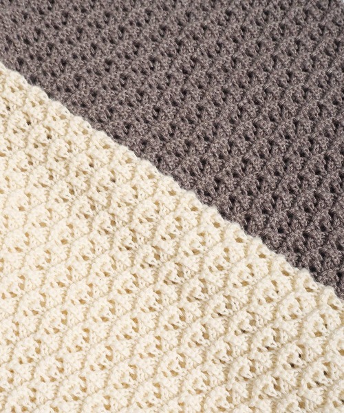 Crisp（クリスプ）の「レースカラーウェーブニット（ニット/セーター・レディース・チャコールグレー/アイボリー・FREE）」の15枚目の写真