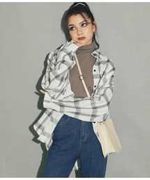 ANAP | モノトーン起毛チェックシャツ(シャツ/ブラウス)