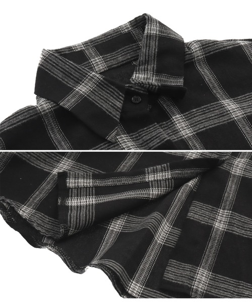 ANAP（アナップ）の「モノトーン起毛チェックシャツ（シャツ/ブラウス・レディース・ホワイト/ブラック・FREE）」の11枚目の写真