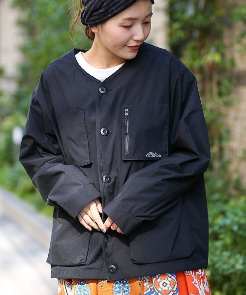 チチカカ（チチカカ）の「撥水×防火ノーカラージャケット（ノーカラージャケット・レディース・ブラック/その他1/その他2・FREE）」の7枚目の写真