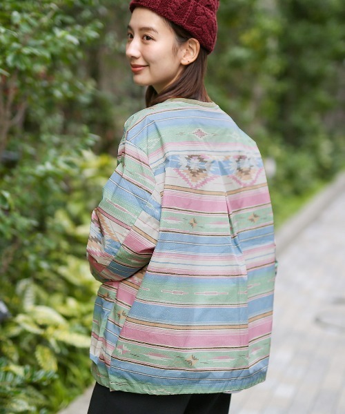 チチカカ（チチカカ）の「撥水×防火ノーカラージャケット（ノーカラージャケット・レディース・ブラック/その他1/その他2・FREE）」の13枚目の写真