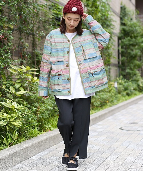 チチカカ（チチカカ）の「撥水×防火ノーカラージャケット（ノーカラージャケット・レディース・ブラック/その他1/その他2・FREE）」の11枚目の写真