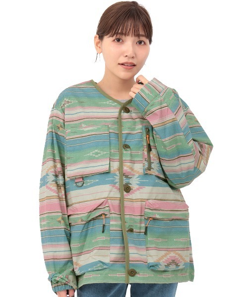 チチカカ（チチカカ）の「撥水×防火ノーカラージャケット（ノーカラージャケット・レディース・ブラック/その他1/その他2・FREE）」の16枚目の写真