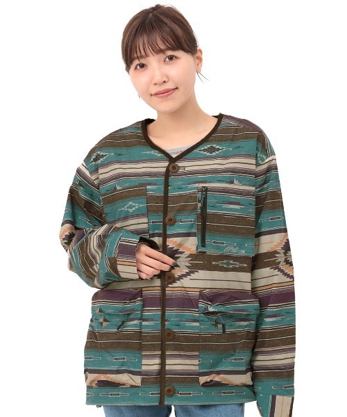 チチカカ（チチカカ）の「撥水×防火ノーカラージャケット（ノーカラージャケット・レディース・ブラック/その他1/その他2・FREE）」の17枚目の写真