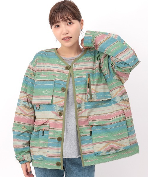 チチカカ（チチカカ）の「撥水×防火ノーカラージャケット（ノーカラージャケット・レディース・ブラック/その他1/その他2・FREE）」の20枚目の写真