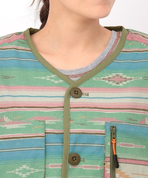 チチカカ（チチカカ）の「撥水×防火ノーカラージャケット（ノーカラージャケット・レディース・ブラック/その他1/その他2・FREE）」の21枚目の写真