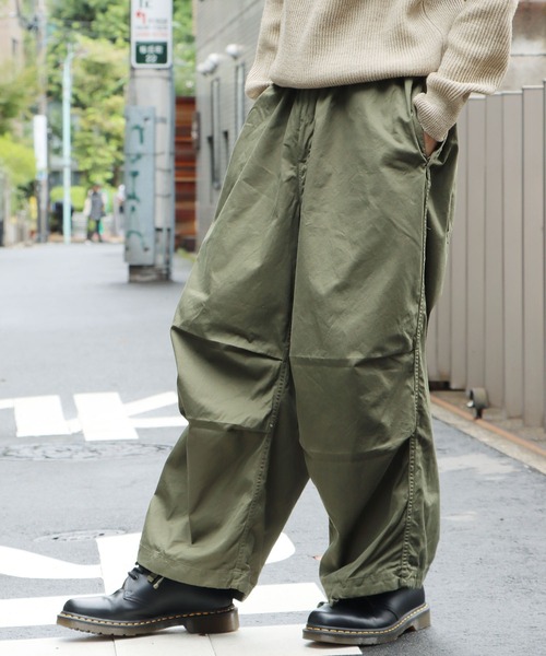 HARVESTY ミリタリーグリーン ワイドパンツ サイズ0 HARVESTY ミリタリーグリーン ワイドパンツ サイズ0