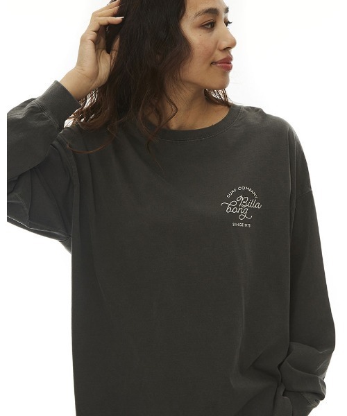 BILLABONG（ビラボン）の「BILLABONG レディース CLEAN SCRIPT LOGO LS TEE ロンＴ 【2022年秋冬モデル】/ビラボン長袖ロンT（Tシャツ/カットソー・レディース・ライトブルー/ブラック/オフホワイト/レンガ・MEDIUM/LARGE）」の15枚目の写真