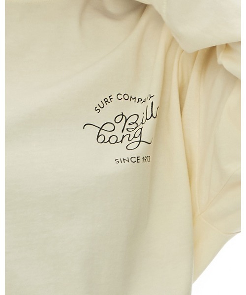 BILLABONG（ビラボン）の「BILLABONG レディース CLEAN SCRIPT LOGO LS TEE ロンＴ 【2022年秋冬モデル】/ビラボン長袖ロンT（Tシャツ/カットソー・レディース・ライトブルー/ブラック/オフホワイト/レンガ・MEDIUM/LARGE）」の7枚目の写真