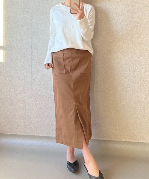 Coo+i(クーイ)の「フード付きプルオーバーニット(ニット/セーター・レディース・モカ/ベージュ/ホワイト/ブラック・FREE)」の18枚目の写真