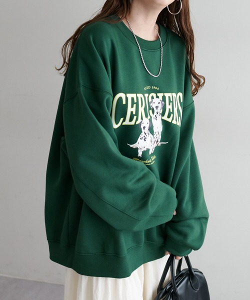 DISCOAT（ディスコート）の「【WEB限定】アニマルグラフィックビッグスウェット《ユニセックス》（スウェット・レディース・ライトグレー/ダークグリーン/ライトベージュ・FREE）」の14枚目の写真