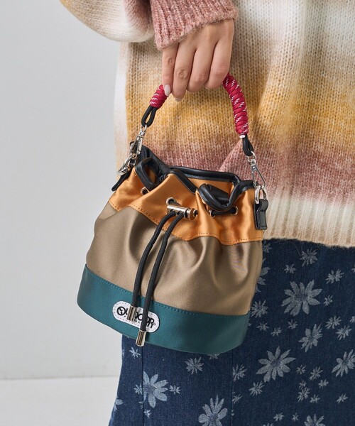 OUTDOOR PRODUCTS(アウトドアプロダクツ)の「OUTDOOR PRODUCTS/アウトドアプロダクツ 【別注カラーあり】サテンミニショルダードロストバッグ(ショルダーバッグ・レディース・ピンク/ブラウン系その他/ブルーグリーン/チャコールグレー/ブラウン・ONE SIZE)」の3枚目の写真