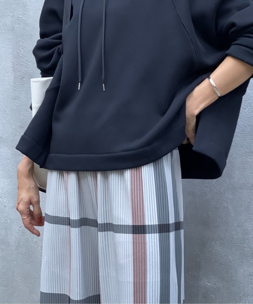 BEARDSLEY（ビアズリー）の「チェックスエードプリーツパンツ（その他パンツ・レディース・ベージュ/グレー・FREE）」の15枚目の写真