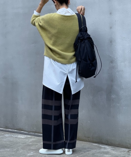 BEARDSLEY（ビアズリー）の「チェックスエードプリーツパンツ（その他パンツ・レディース・ベージュ/グレー・FREE）」の17枚目の写真