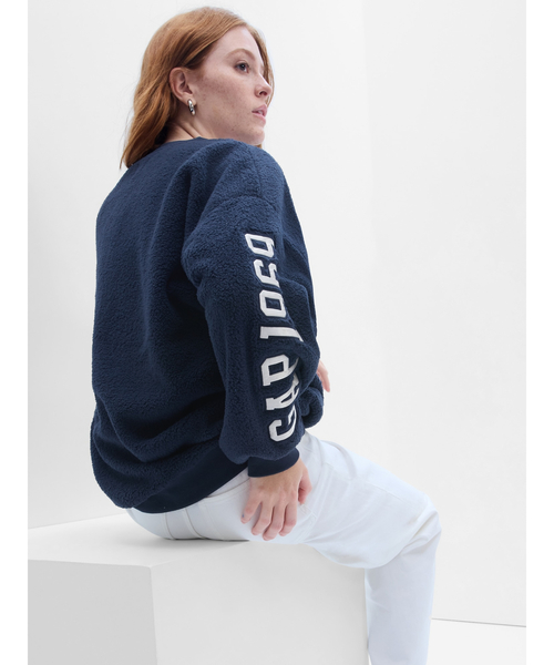 GAP(ギャップ)の「リサイクル Gapロゴ ボアスウェット(スウェット・レディース・ピンク/ベージュ/オフホワイト/ネイビー・S/XS/M/L/XXS/XL)」の15枚目の写真