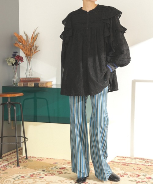 mag.by c（マグバイシー）の「(mag.by c)セミフレアパンツ（その他パンツ・レディース・ピンク/グリーン/ブラウン・SMALL/MEDIUM）」の13枚目の写真