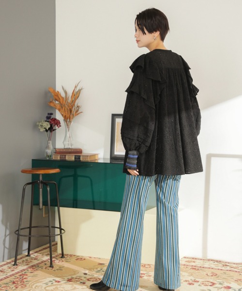 mag.by c（マグバイシー）の「(mag.by c)セミフレアパンツ（その他パンツ・レディース・ピンク/グリーン/ブラウン・SMALL/MEDIUM）」の4枚目の写真