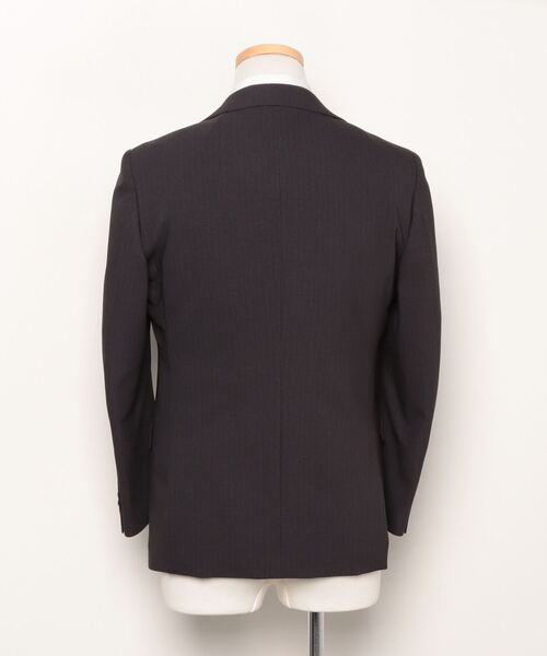 Perfect Suit FActory(パーフェクトスーツファクトリー)の「【リバーシブルベスト付/上下洗える】WEB限定スリーピースセットアップスーツ ウールライク ストライプ グレー(スーツセット・メンズ・チャコールグレー・BB8/A5/AB6/AB5/A7/AB8/BB4/Y7/Y6/Y5/BB5/AB4/Y4/BB7/BB6/A4/A6/A8/AB7/Y8)」の6枚目の写真
