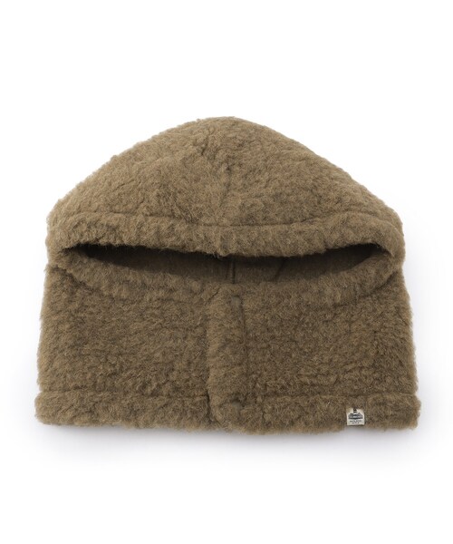 THE SHOP TK （ザ ショップ ティーケー ）の「◆【CLUEL 11月号掲載】/【COLDBREAKER別注】フードネックウォーマー（ネックウォーマー/スヌード・レディース・ベージュ/ダークブラウン・00）」の2枚目の写真