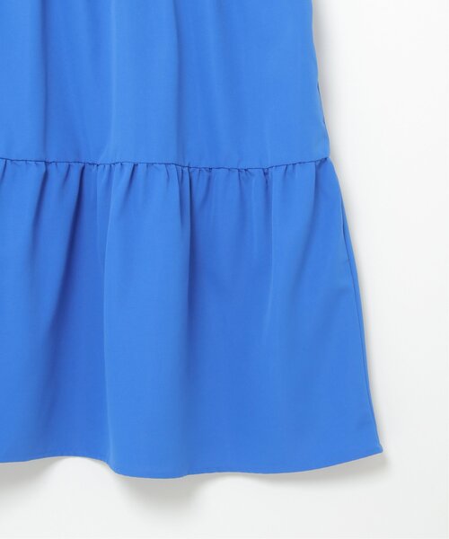 VENCEEXCHANGE（ヴァンスエクスチェンジ）の「ビッグカラーティアードワンピース／カラーワンピース／ロングワンピース／ボリュームティアード／レイヤード（ワンピース・レディース・チャコールグレー/オフホワイト/グリーン/ブルー・FREE）」の9枚目の写真