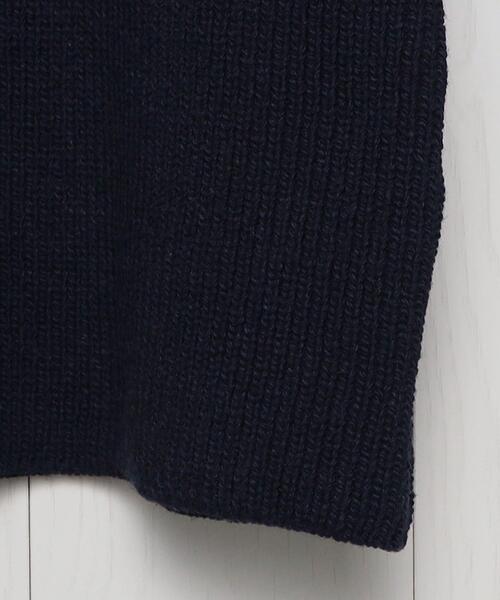 H BEAUTY&YOUTH UNITED ARROWS(エイチビューティーアンドユースユナイテッドアローズ)の「<H>5GAUGE V NECK KNIT PULLOVER/ニット(ニット/セーター・レディース・ケリー/ネイビー・FREE)」の9枚目の写真
