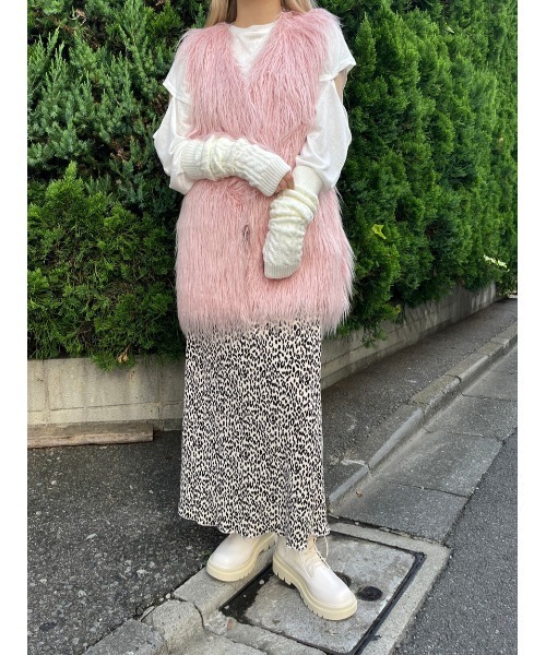 WC(ダブル シー)の「レオパードロングスカート(スカート・レディース・ベージュ/ブラック・FREE)」の21枚目の写真