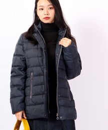 BRODIAEA 配色ドットボタン ダウンコート