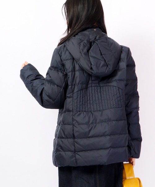 【Landi】✨美品✨ダウンジャケット　ネイビー配色　ダウン80% イタリア製 ダウンジャケット（ブラック×オレンジ） | ボークス公式