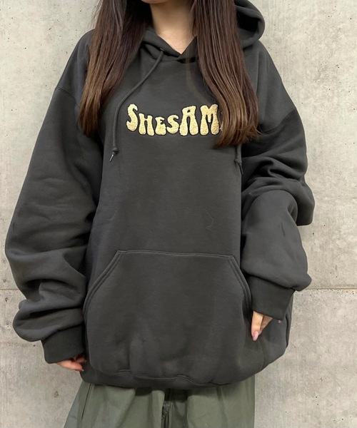 shesame（シーセム）の「裏キモウフーディshesame（パーカー・レディース・ネイビー/オートミール/ダークブラウン/スミクロ・フリー/MEDIUM/LARGE）」の2枚目の写真