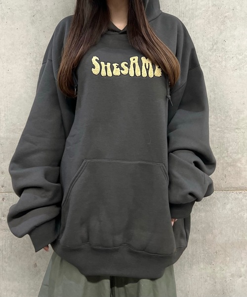 shesame（シーセム）の「裏キモウフーディshesame（パーカー・レディース・ネイビー/オートミール/ダークブラウン/スミクロ・フリー/MEDIUM/LARGE）」の12枚目の写真