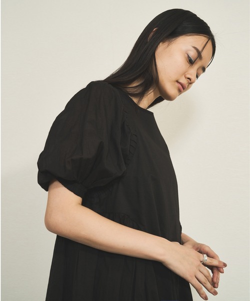 audrey and john wad(オードリーアンドジョンワッド)の「インドコットンパフスリーブロングブラウス -手洗い可-(シャツ/ブラウス・レディース・ダークオレンジ/アイボリー/ブラック/インディゴブルー・FREE)」の20枚目の写真