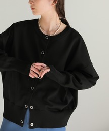 2wayクルーネックオーバーサイズカーディガン